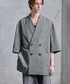 SERACE（セラス）の「【SERACE】Loose silhouette short sleeve double tailored jacket / ルーズシルエット半袖ダブルテーラードジャケット（テーラードジャケット・L）」