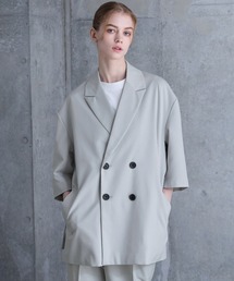SERACE（セラス）の「【SERACE】Loose silhouette short sleeve double tailored jacket / ルーズシルエット半袖ダブルテーラードジャケット（テーラードジャケット）」