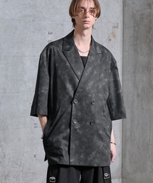 SERACE（セラス）の「【SERACE】Loose silhouette short sleeve double tailored jacket / ルーズシルエット半袖ダブルテーラードジャケット（テーラードジャケット）」