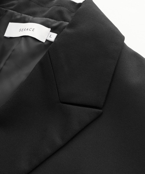 SERACE（セラス）の「【SERACE】Loose silhouette short sleeve double tailored jacket / ルーズシルエット半袖ダブルテーラードジャケット（テーラードジャケット・メンズ・ブラック/チャコールグレー/ライトグレー/グレー系/ブラック系・L/M/S）」の20枚目の写真
