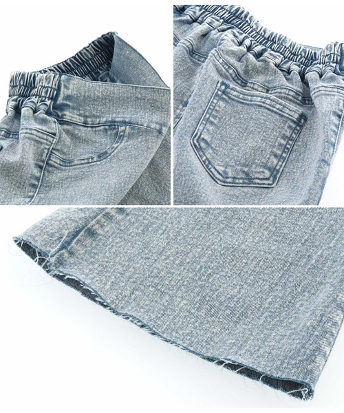 ANAP kids（アナップキッズ）の「ストレッチフレアパンツ（その他パンツ・キッズ・ライトブルー/ブラック・110cm/130cm/120cm）」の10枚目の写真