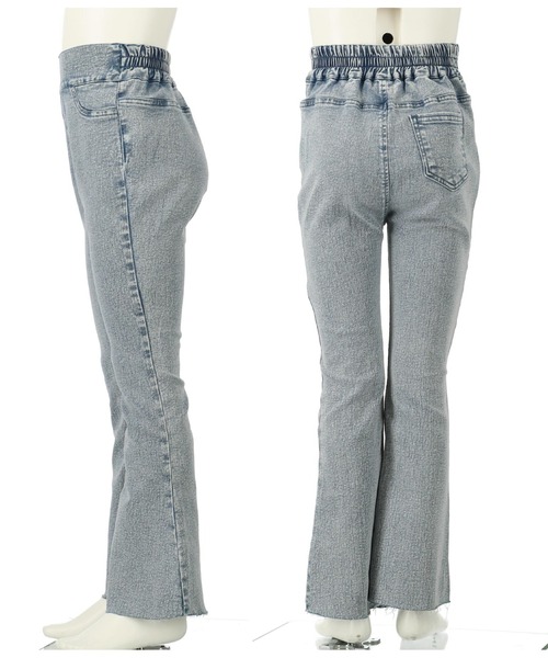 ANAP kids（アナップキッズ）の「ストレッチフレアパンツ（その他パンツ・キッズ・ライトブルー/ブラック・110cm/130cm/120cm）」の11枚目の写真