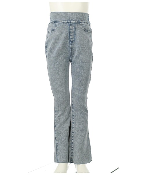 ANAP kids（アナップキッズ）の「ストレッチフレアパンツ（その他パンツ・キッズ・ライトブルー/ブラック・110cm/130cm/120cm）」の12枚目の写真