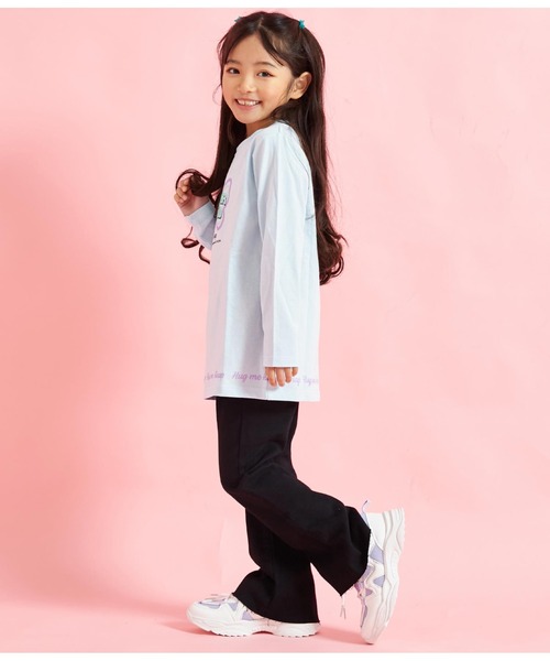 ANAP kids（アナップキッズ）の「ストレッチフレアパンツ（その他パンツ・キッズ・ライトブルー/ブラック・110cm/130cm/120cm）」の5枚目の写真