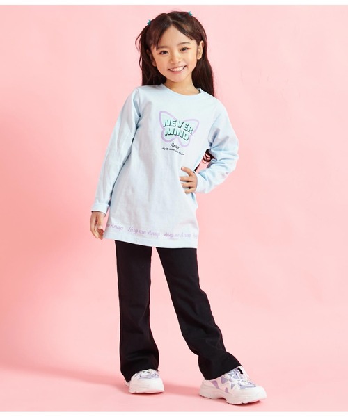 ANAP kids（アナップキッズ）の「ストレッチフレアパンツ（その他パンツ・キッズ・ライトブルー/ブラック・110cm/130cm/120cm）」の8枚目の写真