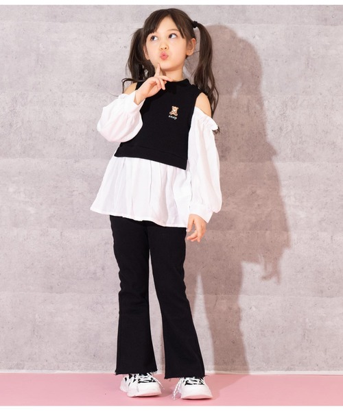 ANAP kids（アナップキッズ）の「ストレッチフレアパンツ