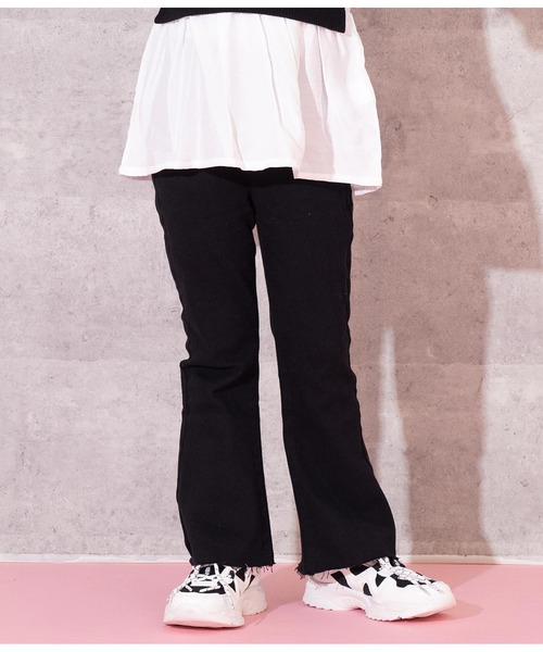 ANAP kids（アナップキッズ）の「ストレッチフレアパンツ（その他パンツ・キッズ・ライトブルー/ブラック・110cm/130cm/120cm）」の19枚目の写真