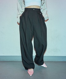 ELLEgirl | ツータックワイドパンツ【ELLEgirl/エル ガール】(スラックス)