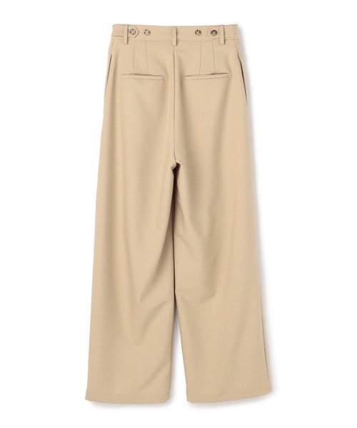 ELLEgirl（エルガール）の「ツータックワイドパンツ【ELLEgirl/エル ガール】（スラックス・レディース・ベージュ/ブラック・S/M）」の21枚目の写真