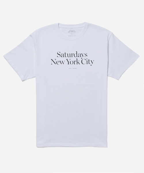 Saturdays NYC(サタデーズ ニューヨークシティ )の「Miller Standard Ss Tee(Tシャツ/カットソー・メンズ・ブラック/オリーブ/ホワイト・L/M/S/XL/X-SMALL)」の2枚目の写真