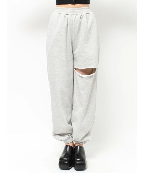 EVRIS（エヴリス）の「カットオフスウェットパンツ（スウェットパンツ・レディース・ブラック/グレー/ホワイト・FREE）」の13枚目の写真