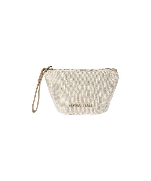 ALEXIA STAM（アリシアスタン）の「Boat Shape Small Pouch/ [S] 麻混ポーチ（ポーチ・レディース・ベージュ・FREE）」の6枚目の写真