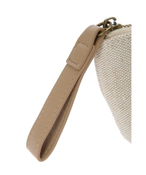 ALEXIA STAM（アリシアスタン）の「Boat Shape Small Pouch/ [S] 麻混ポーチ（ポーチ・レディース・ベージュ・FREE）」の10枚目の写真