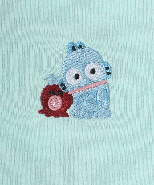 sanrio（サンリオ）の「sanrio（サンリオ）ワンポイント刺繍キャラクターバックプリント半袖Tシャツ レディース（Tシャツ/カットソー・レディース・オレンジ/アクア/ミント/パープル・M/L）」の7枚目の写真