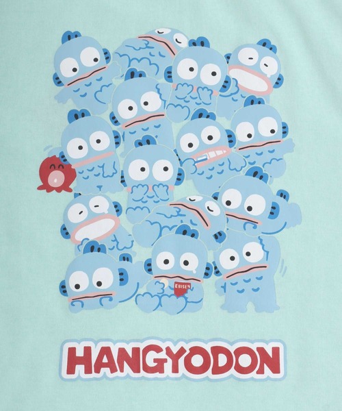 sanrio（サンリオ）の「sanrio（サンリオ）ワンポイント刺繍キャラクターバックプリント半袖Tシャツ レディース（Tシャツ/カットソー・レディース・オレンジ/アクア/ミント/パープル・M/L）」の8枚目の写真