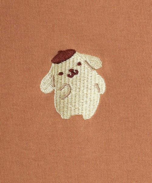 sanrio（サンリオ）の「sanrio（サンリオ）ワンポイント刺繍キャラクターバックプリント半袖Tシャツ レディース（Tシャツ/カットソー・レディース・オレンジ/アクア/ミント/パープル・M/L）」の19枚目の写真