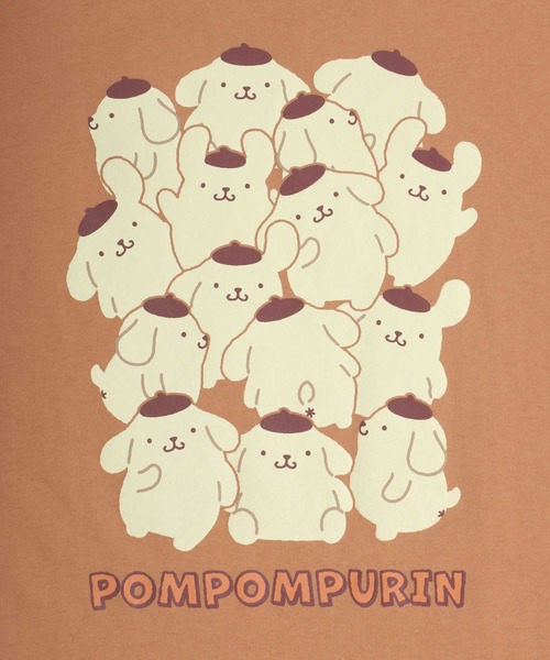 sanrio（サンリオ）の「sanrio（サンリオ）ワンポイント刺繍キャラクターバックプリント半袖Tシャツ レディース（Tシャツ/カットソー・レディース・オレンジ/アクア/ミント/パープル・M/L）」の20枚目の写真