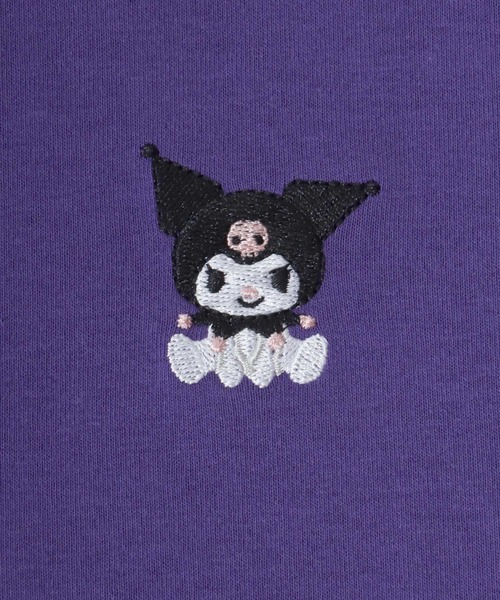 sanrio（サンリオ）の「sanrio（サンリオ）ワンポイント刺繍キャラクターバックプリント半袖Tシャツ レディース（Tシャツ/カットソー・レディース・オレンジ/アクア/ミント/パープル・M/L）」の15枚目の写真