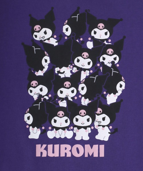 sanrio（サンリオ）の「sanrio（サンリオ）ワンポイント刺繍キャラクターバックプリント半袖Tシャツ レディース（Tシャツ/カットソー・レディース・オレンジ/アクア/ミント/パープル・M/L）」の16枚目の写真
