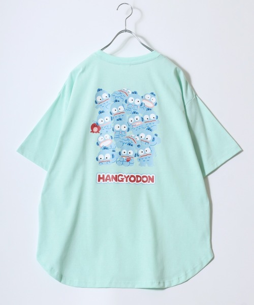 sanrio（サンリオ）の「sanrio（サンリオ）ワンポイント刺繍キャラクターバックプリント半袖Tシャツ レディース（Tシャツ/カットソー・レディース・オレンジ/アクア/ミント/パープル・M/L）」の6枚目の写真