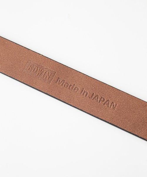 EDWIN(エドウィン)の「【EDWIN/エドウィン】35MMギャリソンベルト 牛革 日本製(ベルト・メンズ・ブラック/ブラウン/ダークブラウン・FREE)」の9枚目の写真