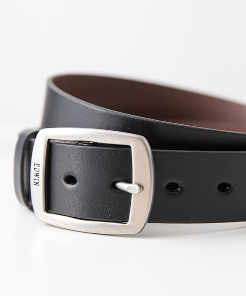 EDWIN(エドウィン)の「【EDWIN/エドウィン】35MMギャリソンベルト 牛革 日本製(ベルト・メンズ・ブラック/ブラウン/ダークブラウン・FREE)」の4枚目の写真