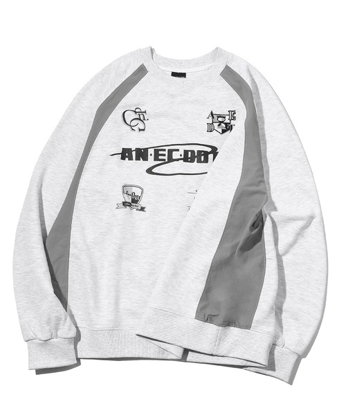 CPGN STUDIO（コンパーニョ）の「アネクドート ラグラン スウェットシャツ（スウェット・メンズ・ホワイト/ブラック・L/M）」の22枚目の写真