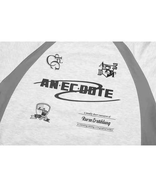 CPGN STUDIO（コンパーニョ）の「アネクドート ラグラン スウェットシャツ（スウェット・メンズ・ホワイト/ブラック・L/M）」の3枚目の写真