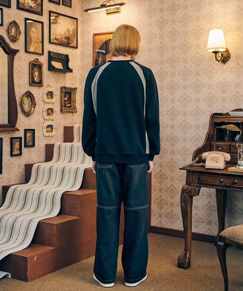 CPGN STUDIO（コンパーニョ）の「アネクドート ラグラン スウェットシャツ（スウェット・メンズ・ホワイト/ブラック・L/M）」の18枚目の写真