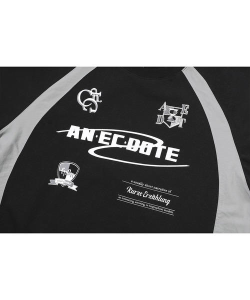 CPGN STUDIO（コンパーニョ）の「アネクドート ラグラン スウェットシャツ（スウェット・メンズ・ホワイト/ブラック・L/M）」の8枚目の写真