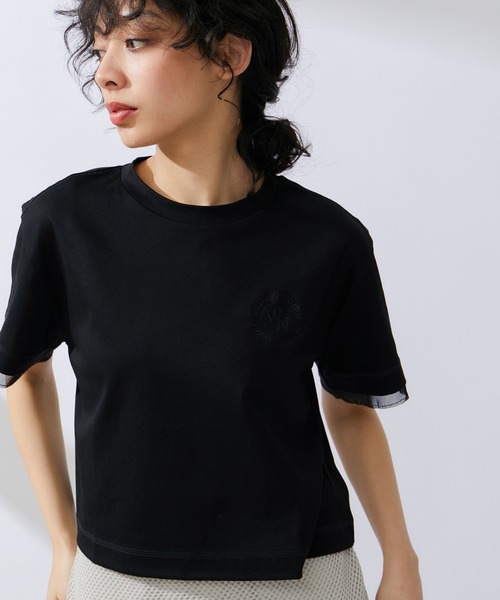 NERGY(ナージー)の「クロップドTシャツ(Tシャツ/カットソー・レディース・キナリ/スミクロ/ピンク・FREE)」の11枚目の写真