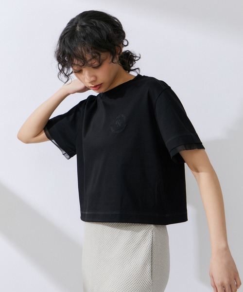 NERGY(ナージー)の「クロップドTシャツ(Tシャツ/カットソー・レディース・キナリ/スミクロ/ピンク・FREE)」の14枚目の写真