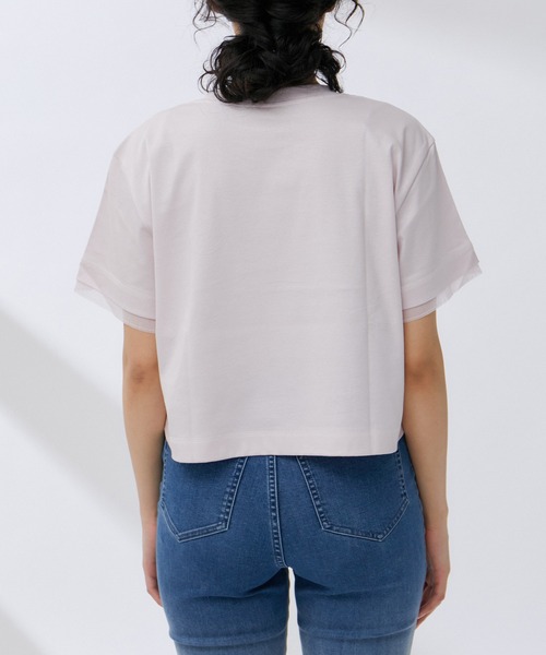 NERGY(ナージー)の「クロップドTシャツ(Tシャツ/カットソー・レディース・キナリ/スミクロ/ピンク・FREE)」の20枚目の写真
