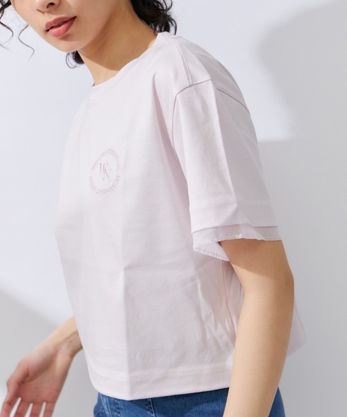 NERGY(ナージー)の「クロップドTシャツ(Tシャツ/カットソー・レディース・キナリ/スミクロ/ピンク・FREE)」の16枚目の写真
