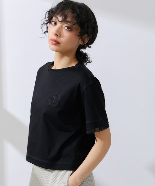 NERGY(ナージー)の「クロップドTシャツ(Tシャツ/カットソー・レディース・キナリ/スミクロ/ピンク・FREE)」の10枚目の写真