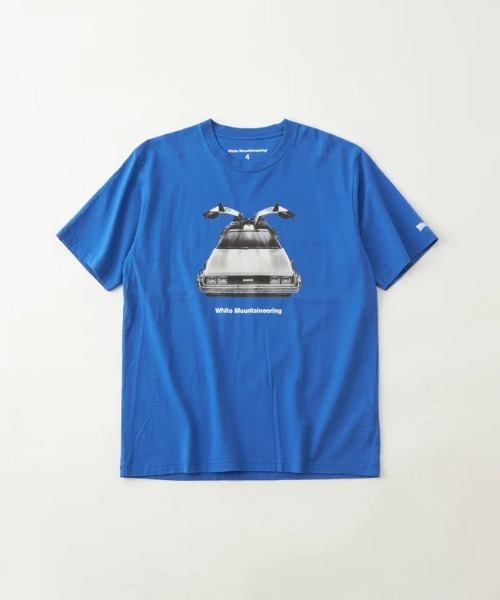 WHITE MOUNTAINEERING(ホワイトマウンテニアリング)の「DELOREAN T-SHIRT(Tシャツ/カットソー・メンズ・ブラック/ブルー/グリーン/ホワイト・1/4/3/2)」の4枚目の写真