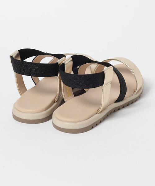 GLOBAL WORK(グローバルワーク)の「ラクラク/ゴムクロスサンダル/110730(サンダル・キッズ・オフホワイト/シルバー/ブラック・23cm/22cm/21cm/20㎝)」の8枚目の写真