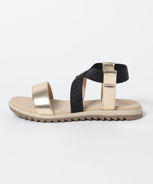 GLOBAL WORK(グローバルワーク)の「ラクラク/ゴムクロスサンダル/110730(サンダル・キッズ・オフホワイト/シルバー/ブラック・23cm/22cm/21cm/20㎝)」の7枚目の写真