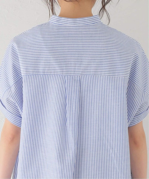 JOURNAL STANDARD(ジャーナルスタンダード)の「《追加》ハードマンズリネンコットンフレンチスリーブスキッパーシャツ(シャツ/ブラウス・レディース・ホワイト/ライトブルー/ネイビー・FREE)」の21枚目の写真