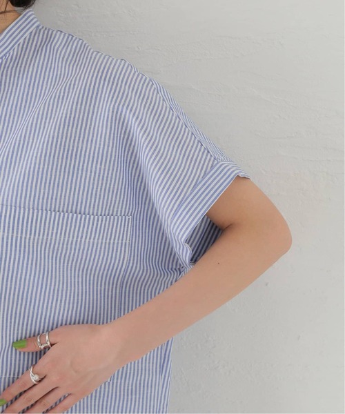 JOURNAL STANDARD(ジャーナルスタンダード)の「《追加》ハードマンズリネンコットンフレンチスリーブスキッパーシャツ(シャツ/ブラウス・レディース・ホワイト/ライトブルー/ネイビー・FREE)」の20枚目の写真