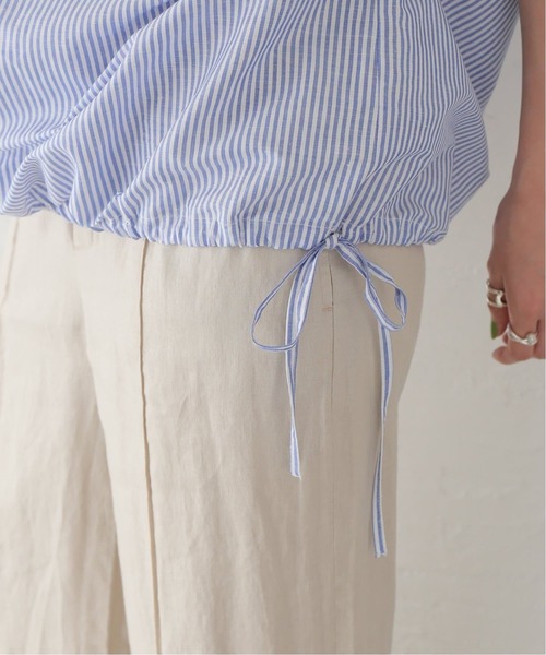 JOURNAL STANDARD(ジャーナルスタンダード)の「《追加》ハードマンズリネンコットンフレンチスリーブスキッパーシャツ(シャツ/ブラウス・レディース・ホワイト/ライトブルー/ネイビー・FREE)」の14枚目の写真