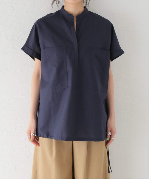 JOURNAL STANDARD(ジャーナルスタンダード)の「《追加》ハードマンズリネンコットンフレンチスリーブスキッパーシャツ(シャツ/ブラウス・レディース・ホワイト/ライトブルー/ネイビー・FREE)」の8枚目の写真
