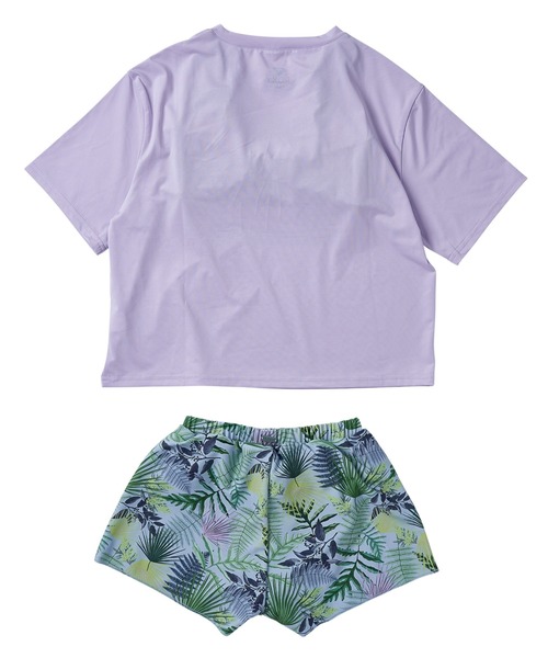 ROXY(ロキシー)の「MINI SIMPLY BOTANICA/ロキシーキッズ水着3点セット(水着・キッズ・ホワイト/ミント・150/140/130/120/110)」の5枚目の写真
