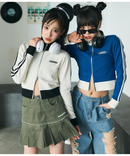 ANAP GiRL（アナップガール）の「ダメージ加工プリーツスカート