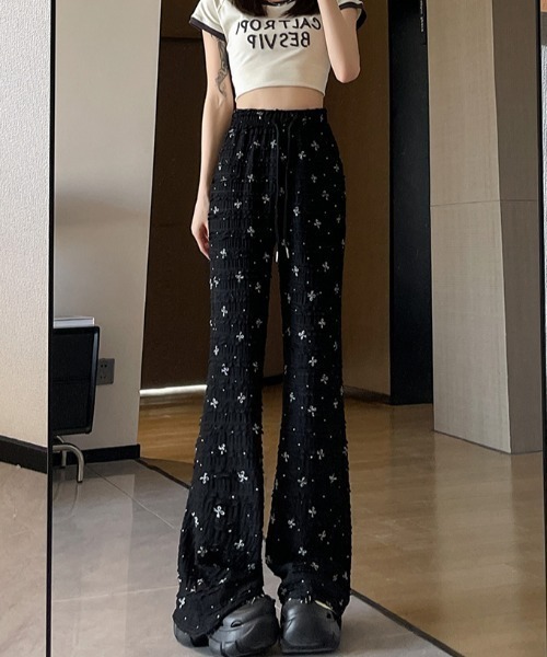 N.s(エヌドットエス)の「リボンデザインティアードフリルパンツ(その他パンツ・レディース・ブラック/ベージュ・S/M/L)」の10枚目の写真