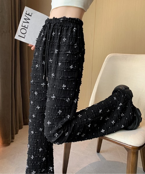 N.s(エヌドットエス)の「リボンデザインティアードフリルパンツ(その他パンツ・レディース・ブラック/ベージュ・S/M/L)」の11枚目の写真