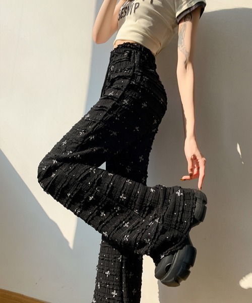 N.s(エヌドットエス)の「リボンデザインティアードフリルパンツ(その他パンツ・レディース・ブラック/ベージュ・S/M/L)」の12枚目の写真