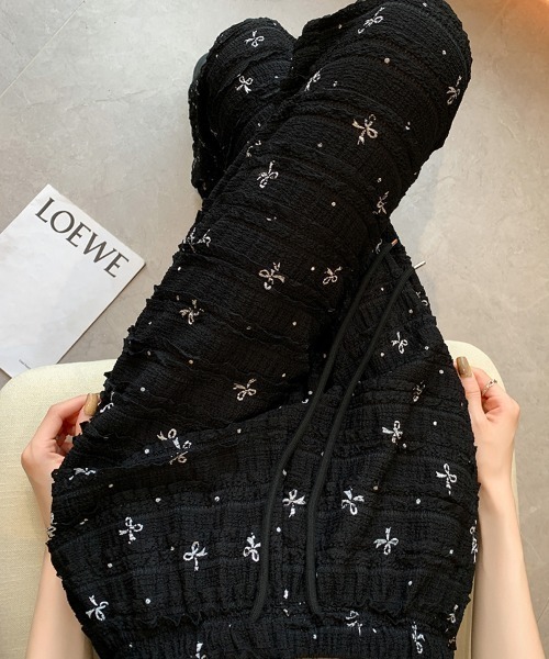 N.s(エヌドットエス)の「リボンデザインティアードフリルパンツ(その他パンツ・レディース・ブラック/ベージュ・S/M/L)」の14枚目の写真