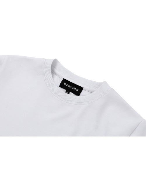 WOOALONG（ウアロン）の「A'GEM/9 × .kom 『WOOALONG/ウアロン』  Silket cotton T-shirts/シルケットコットンTシャツ（Tシャツ/カットソー・レディース・ブラック/ホワイト・S/M）」の21枚目の写真