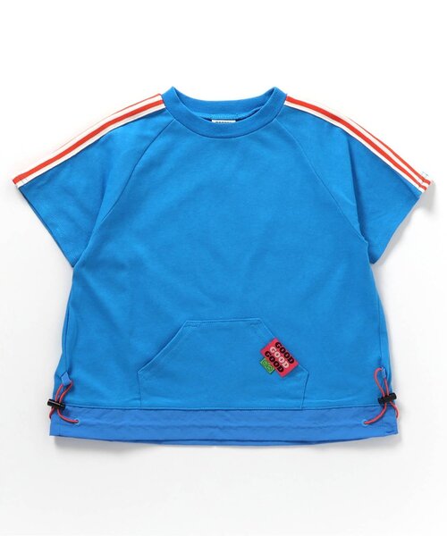 BREEZE(ブリーズ)の「裾絞りネオンTシャツ_一部WEB限定サイズ(Tシャツ/カットソー・キッズ・ブルー/ライム・150/140/130/120/110/100/90/80)」の2枚目の写真